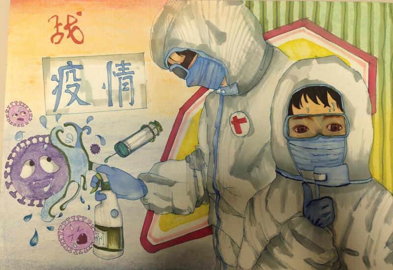 “疫情當前，孩子們有‘畫’說”作品展播（三十五）