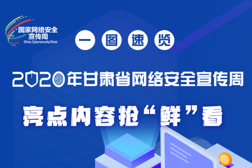 一圖速覽2020年甘肅省網(wǎng)絡(luò)安全宣傳周，亮點(diǎn)內(nèi)容搶“鮮”看！