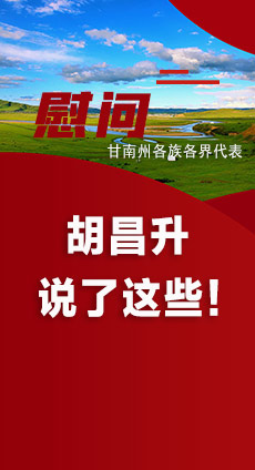  圖解|慰問甘南州各族各界代表 胡昌升說了這些！