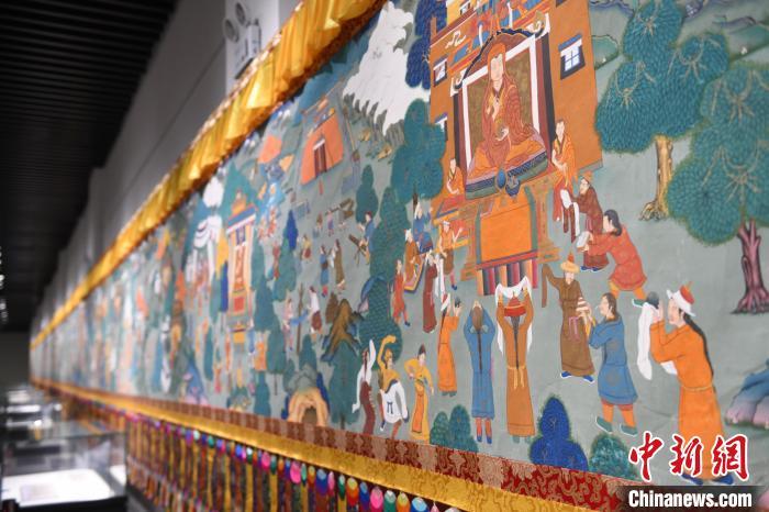 8月20日，“塔影河聲吉祥千年——涼州會(huì)盟暨蘭州與武威文物聯(lián)展”在蘭州市博物館開展。戴文昌 攝