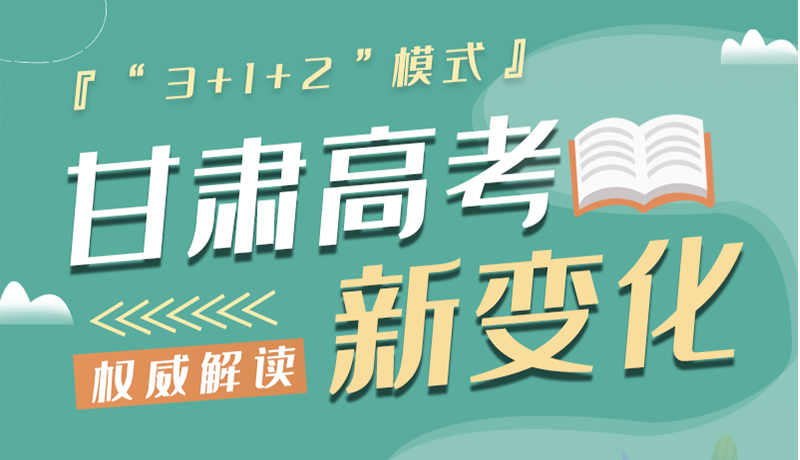 長圖|甘肅2024年高考新變化：“3+1+2”模式提前了解！