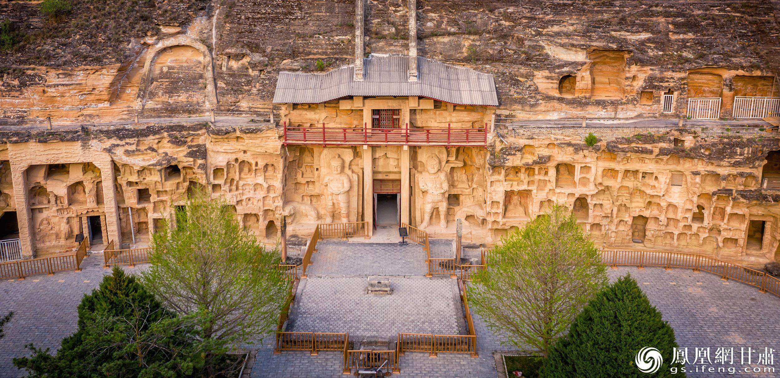 北石窟寺始建于北魏，經(jīng)多個朝代增修形成密集窟龕。北石窟寺文物保護(hù)研究所供圖